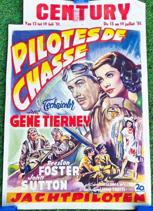 vintage Belgische bioscoop poster.
