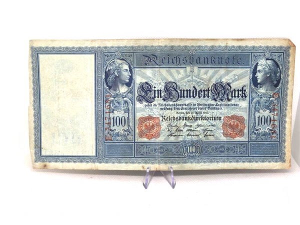 Bankbiljet: 100 Mark 1910.