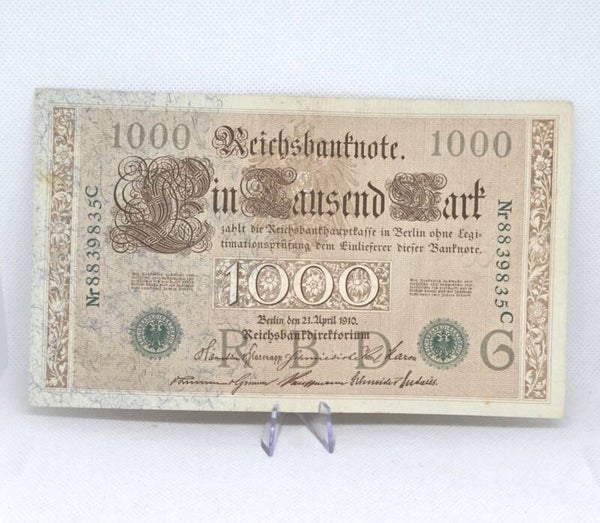 Bankbiljet: 1000 Mark 1910.