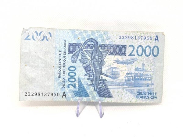 Bankbiljet: 2000 Francs CFA.