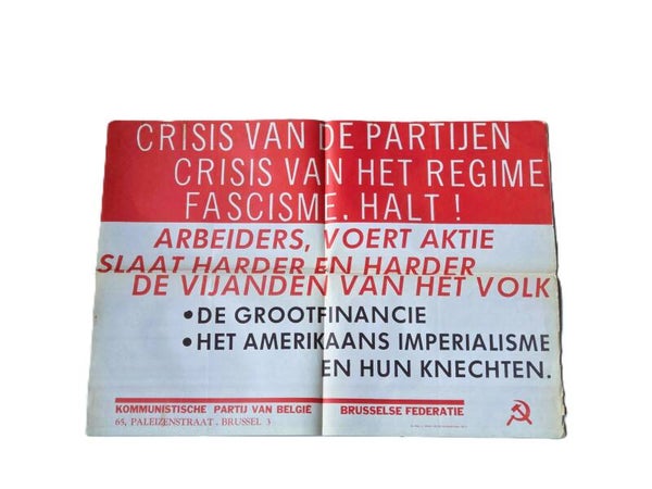 Affiche Kommunistische Partij van België.