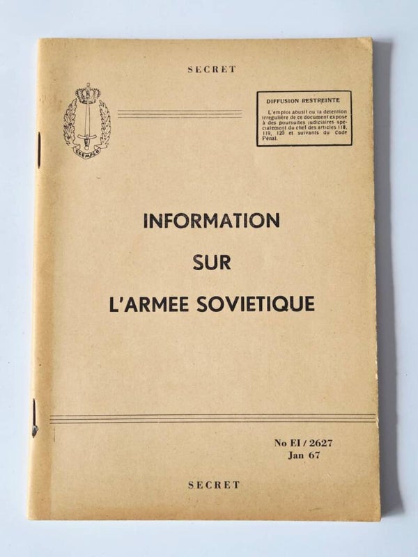 Information sur l'Armée Soviétique.