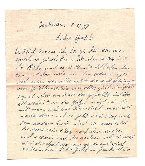 Brief 1940 Frankstein.