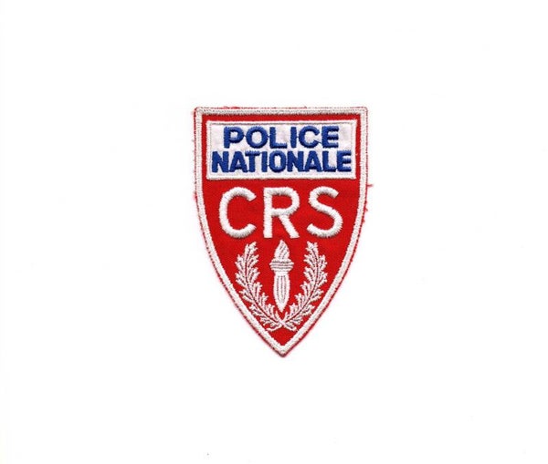 Police Nationale CRS mouwembleem.