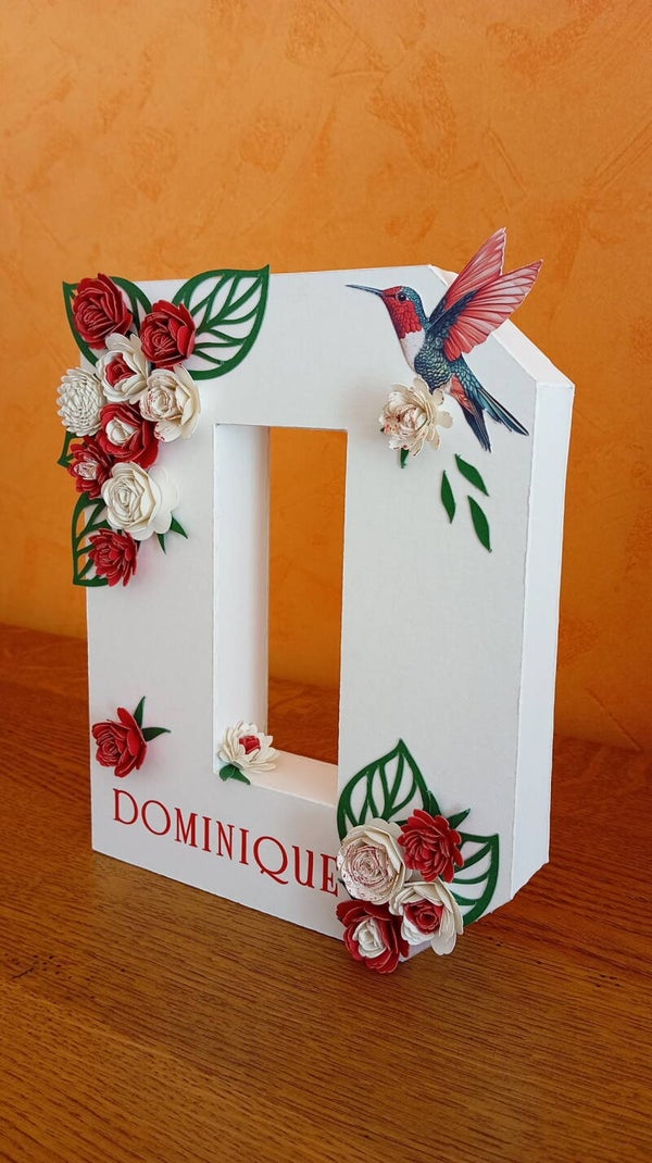 Lettre 3D - Hauteur 17cm
