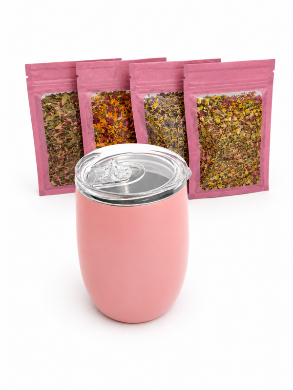 Roze Warmhoudbeker 300ml & Blend Set