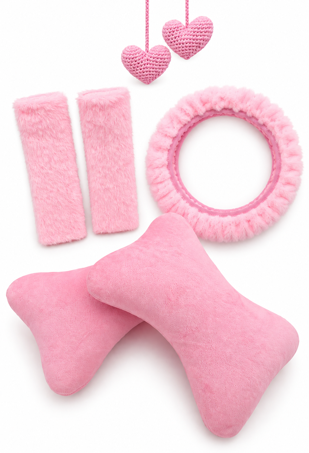 Roze Auto Cadeauset | Hartjes & Bubblegum