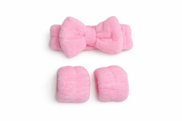 Roze Haarband met Strik