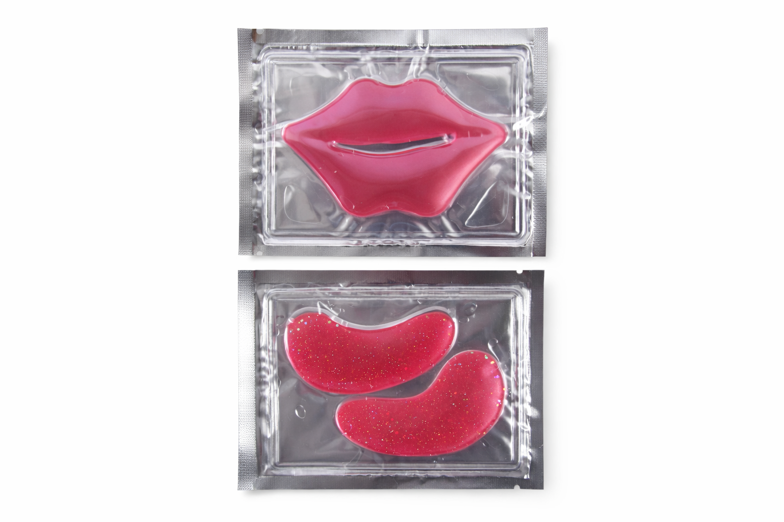 Roze Lipmasker & Oogpads Set