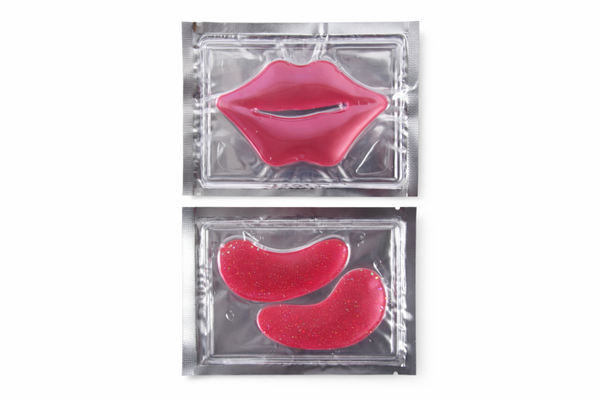 Roze Lipmasker & Oogpads Set
