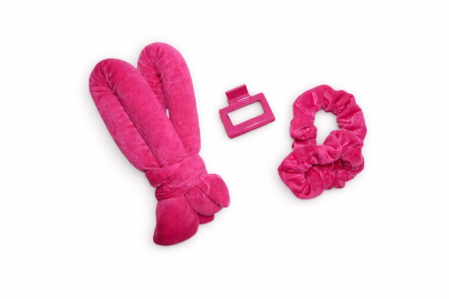 Roze Heatless Krulset