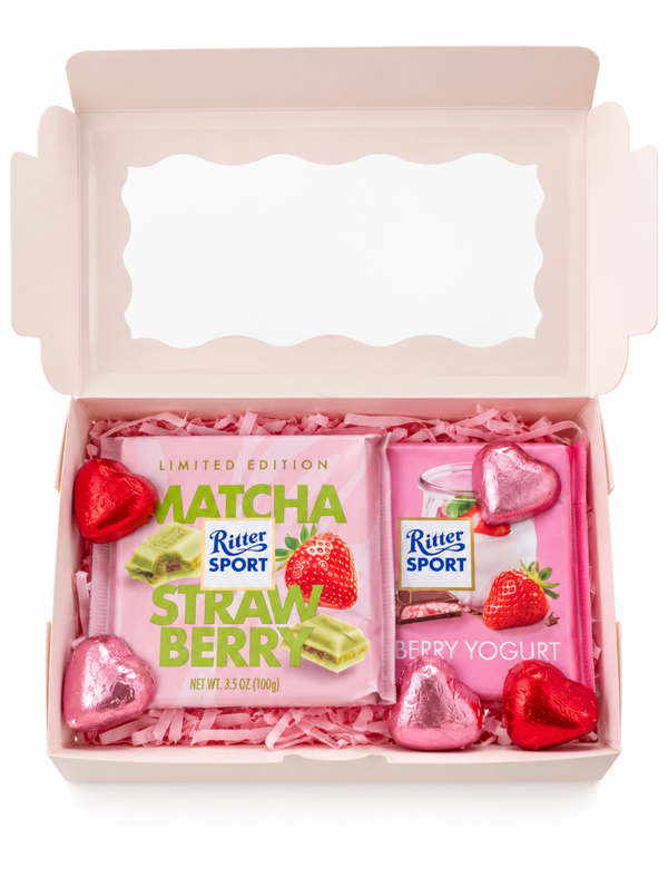 Roze Matcha & Strawberry Chocolade Cadeaubox | Limited Edition