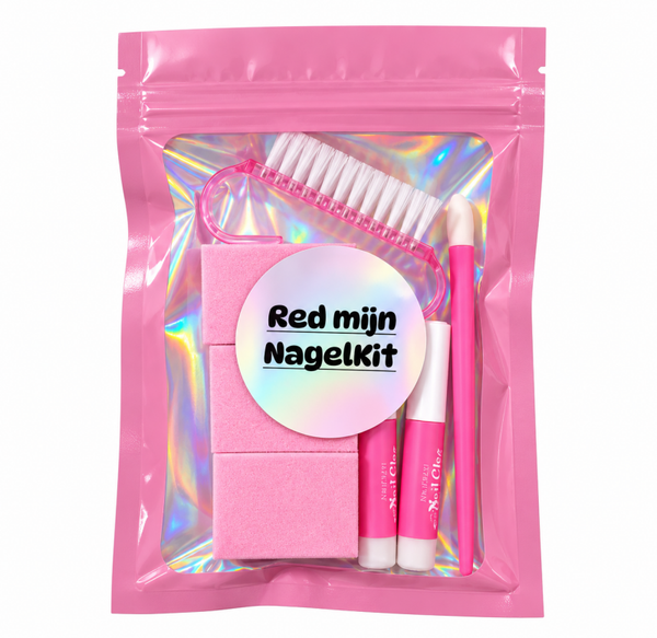Red mijn nagelkit | Roze nagel SOS set