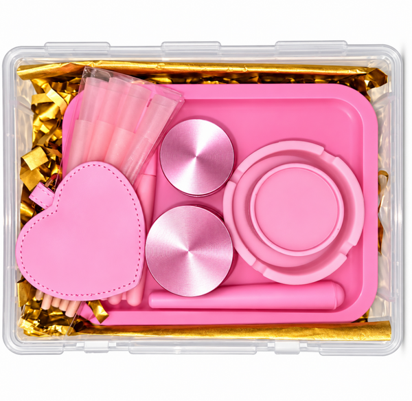Pink Overload | Roze Rolling Tray Giftbox | 20-delig