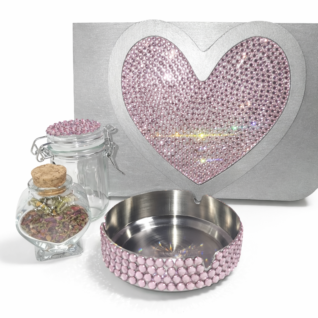 Roze Bling Hart Box