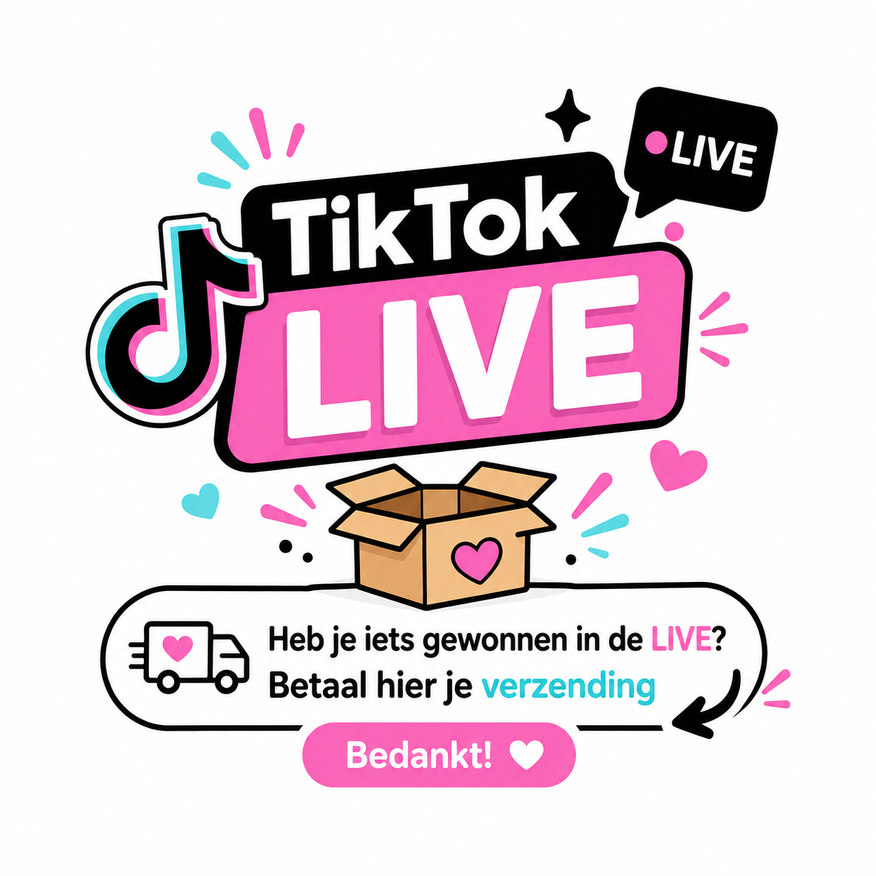 Live pakket verzending