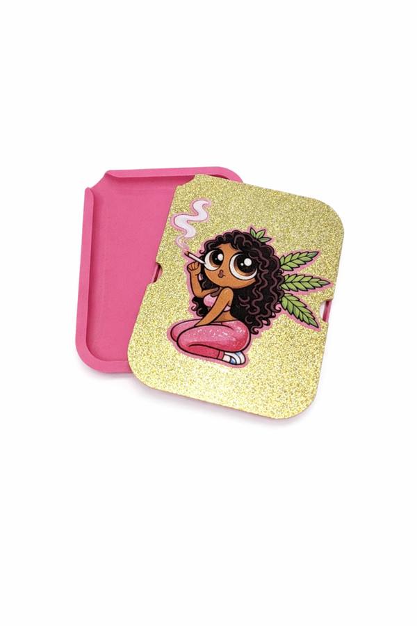 Brown Girl Smoking Tray Set