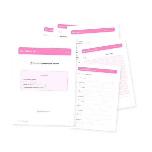 Most Likely To... | Printable Party Game | 30 Statements