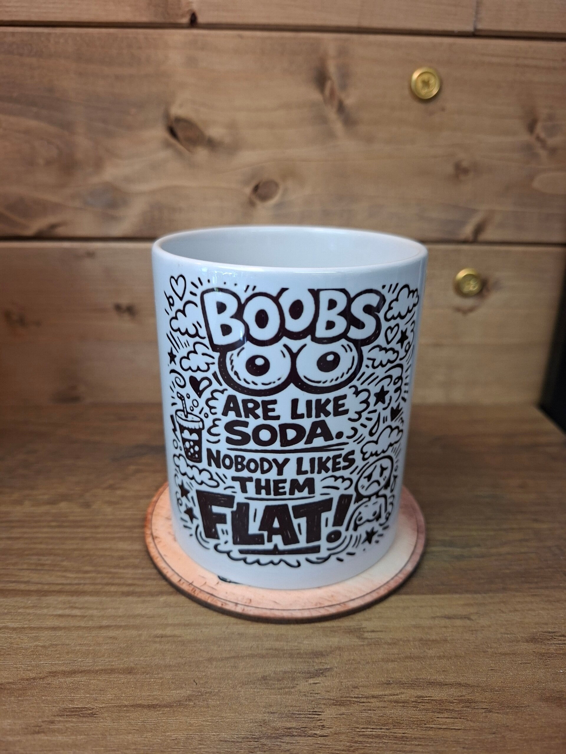 Boobs are like soda mug