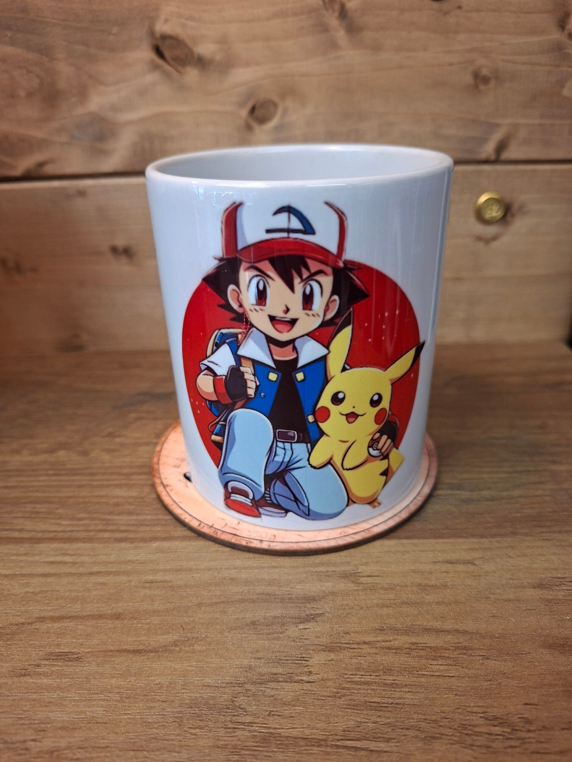 Ash and pikachu mug