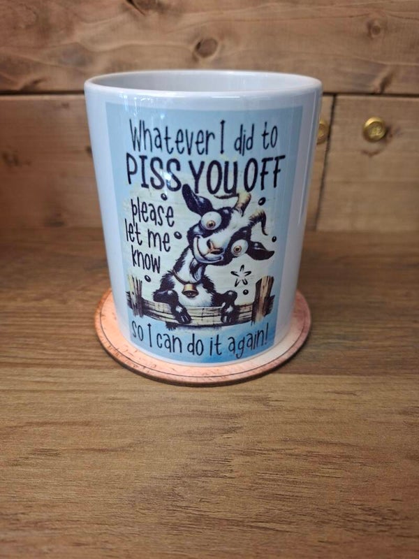 Whatever i did to piss you off mug