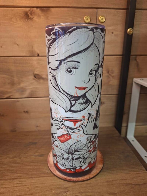 Alice in wonderland 20oz Flask
