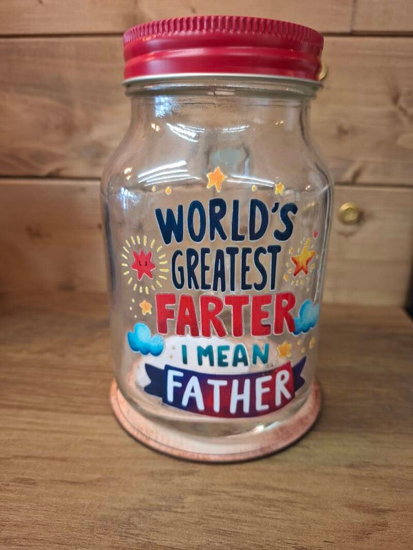 World's greatest farter mason jar