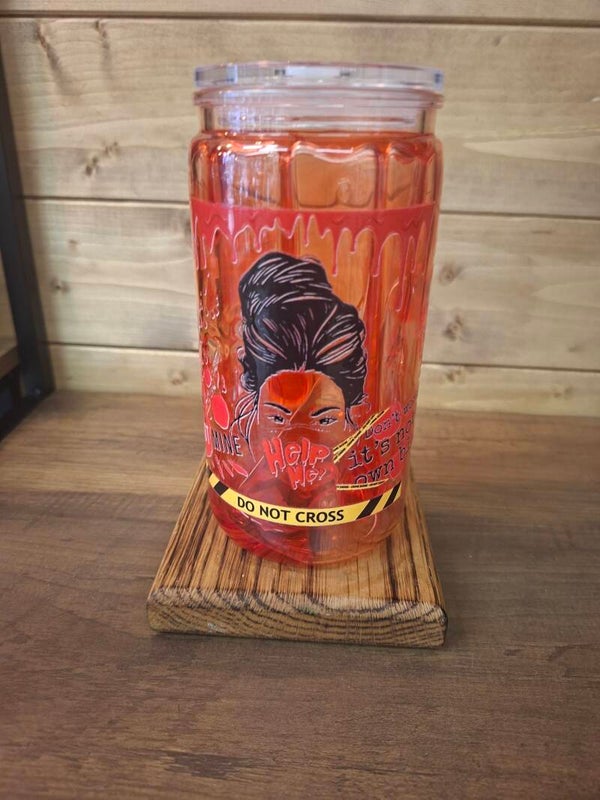 Crime scene drip tumbler