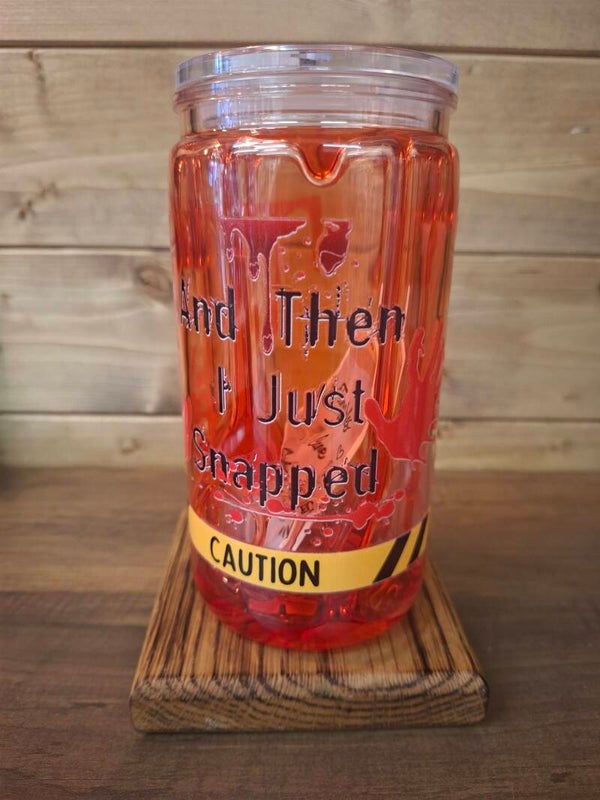 Horror drip tumbler