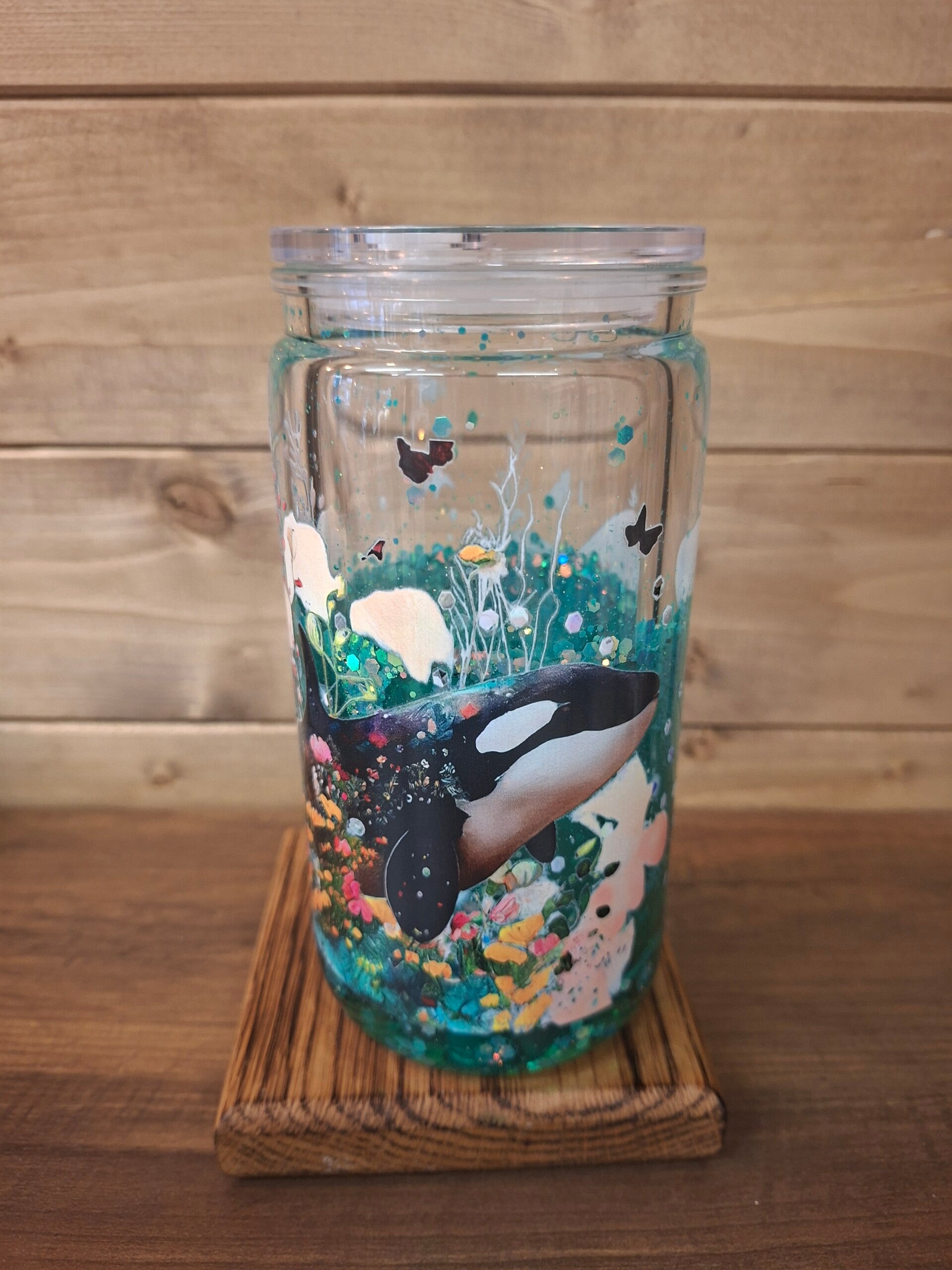 Whale lava affect tumbler