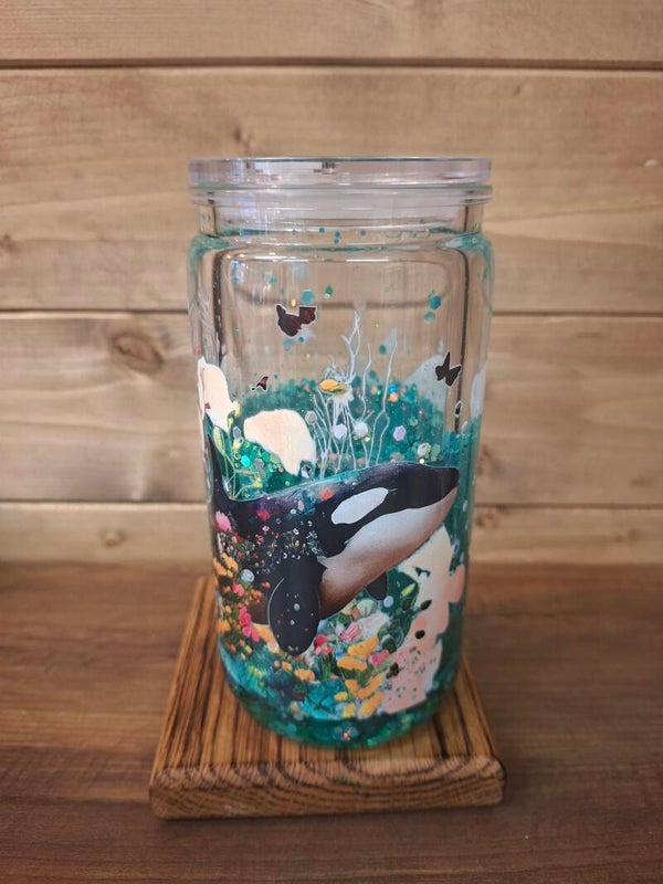 Whale lava affect tumbler