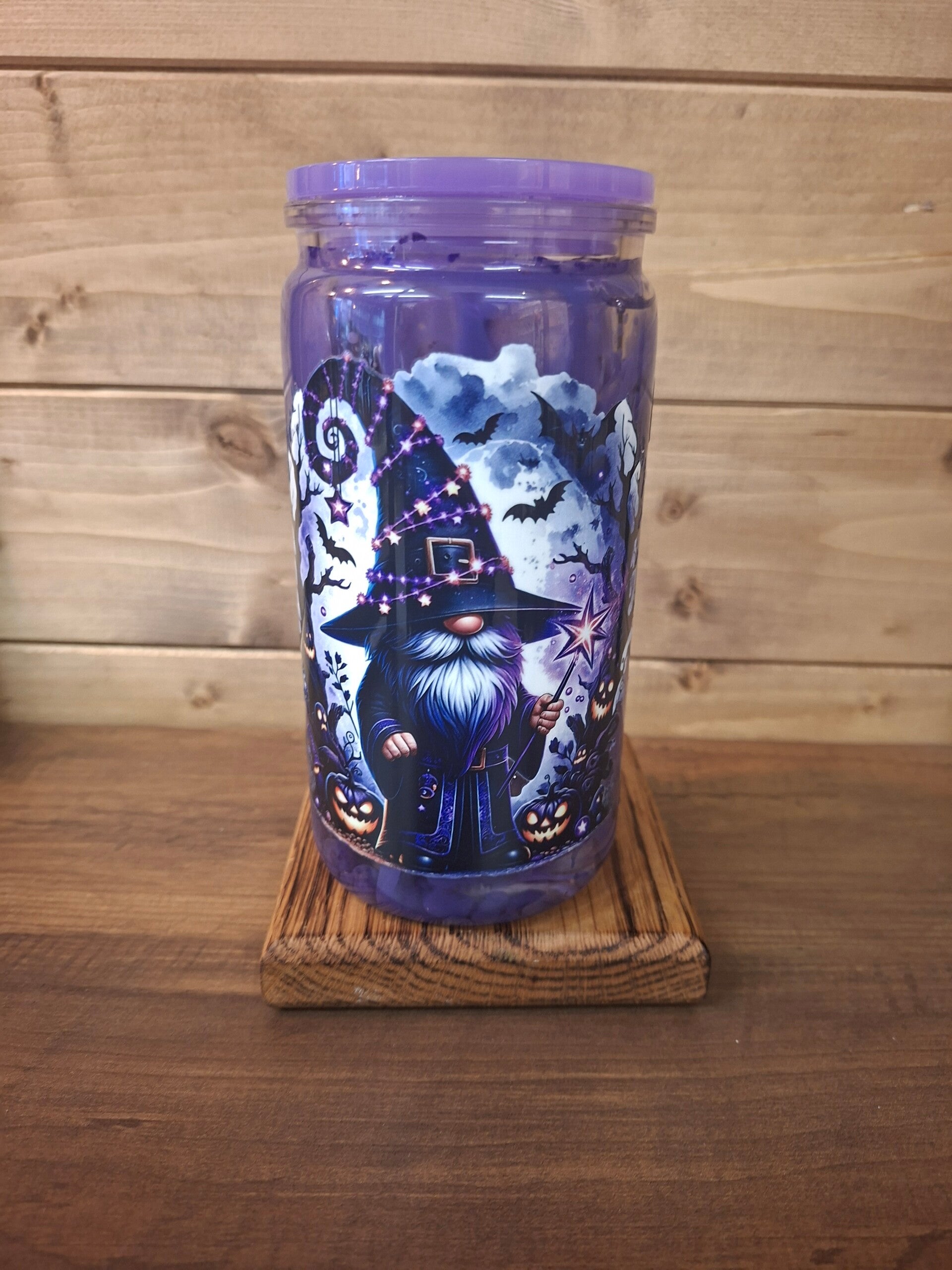 Halloween lava affect tumbler