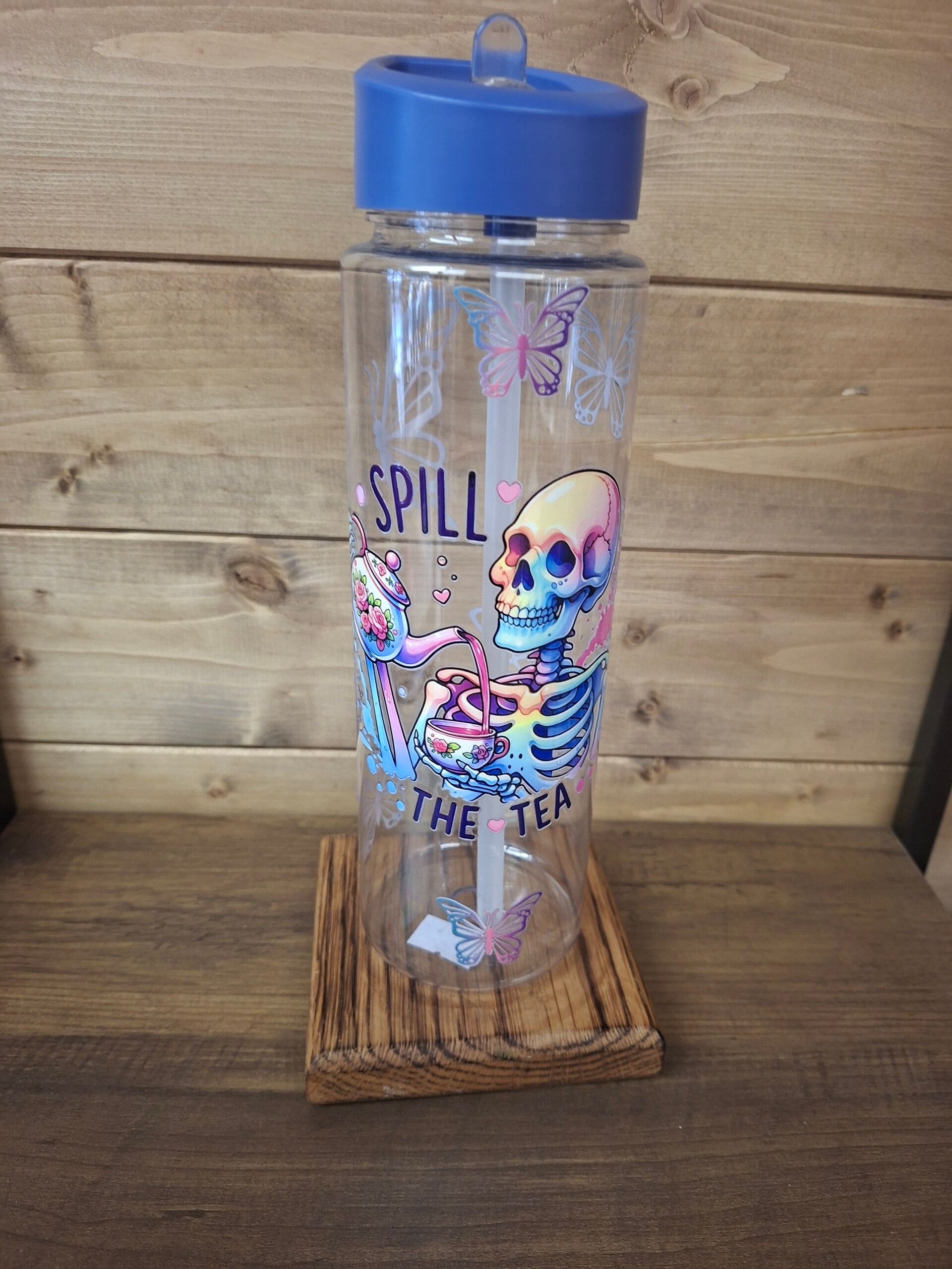 Spill the tea water bottle