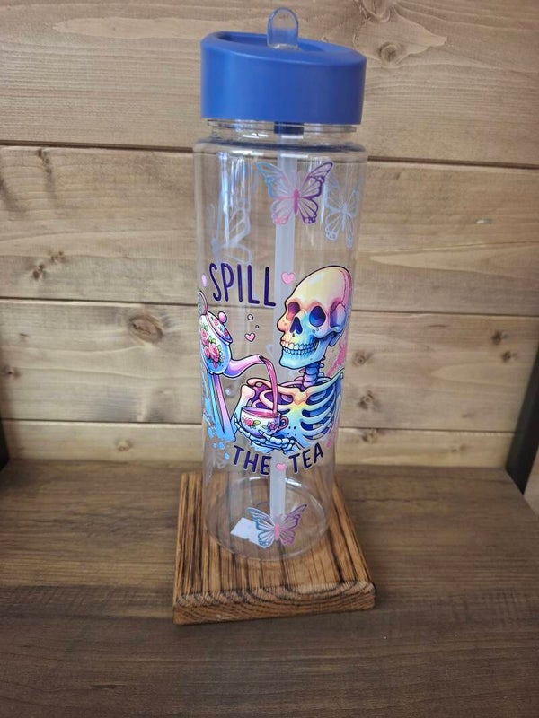 Spill the tea water bottle