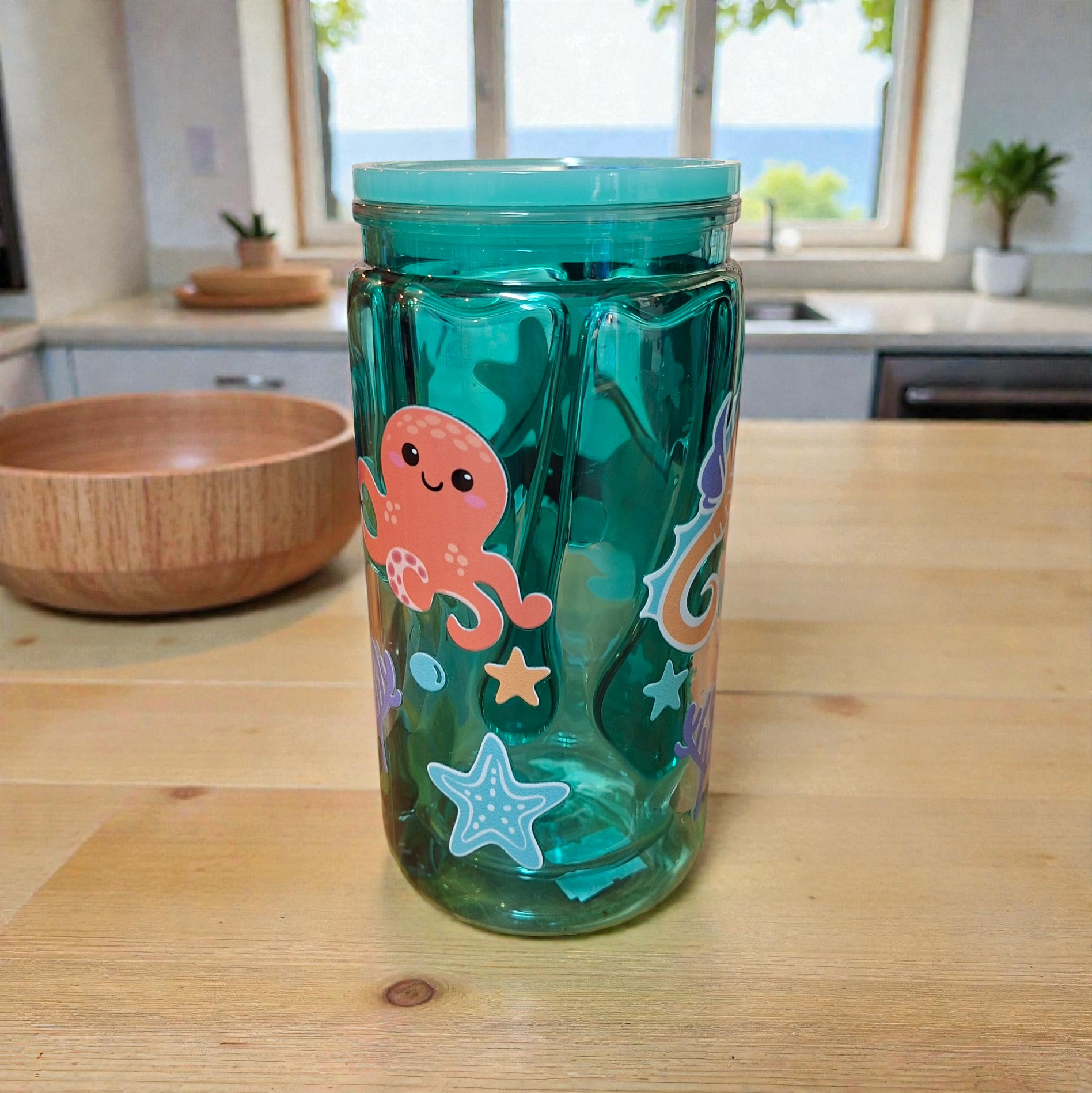 Sea animal drip tumbler