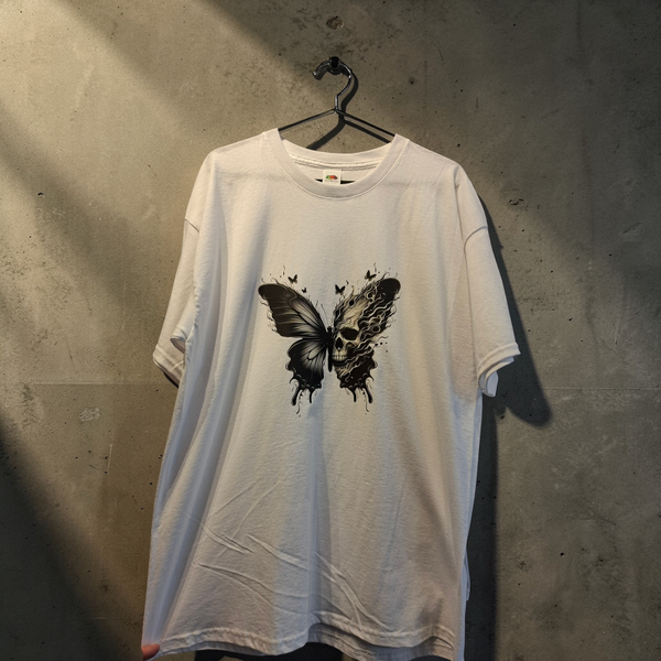 Butterfly skull t shirt