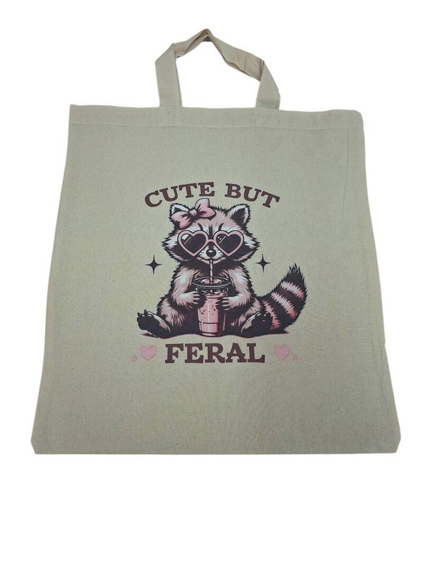 Cute but feral Tote bag