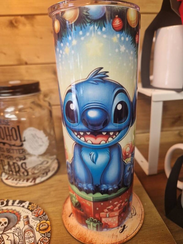 20oz Christmas stitch flask