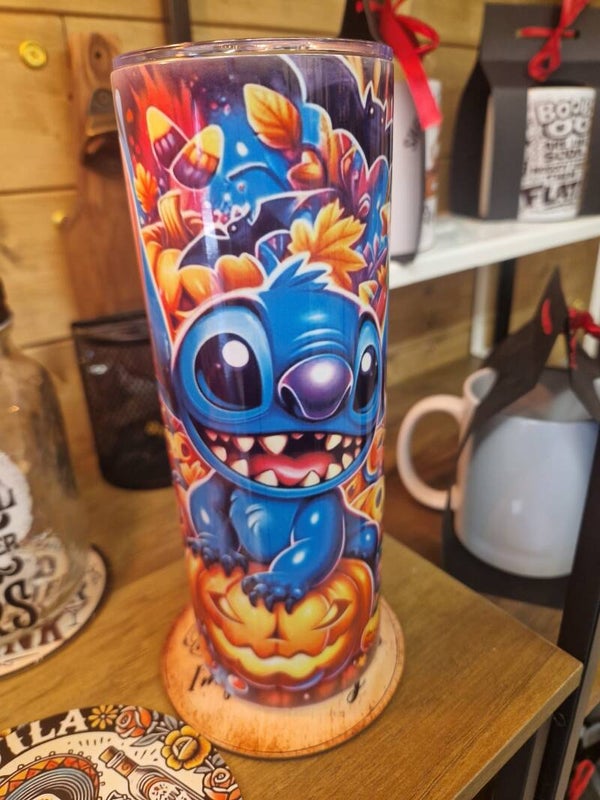 20oz Halloween stitch flask