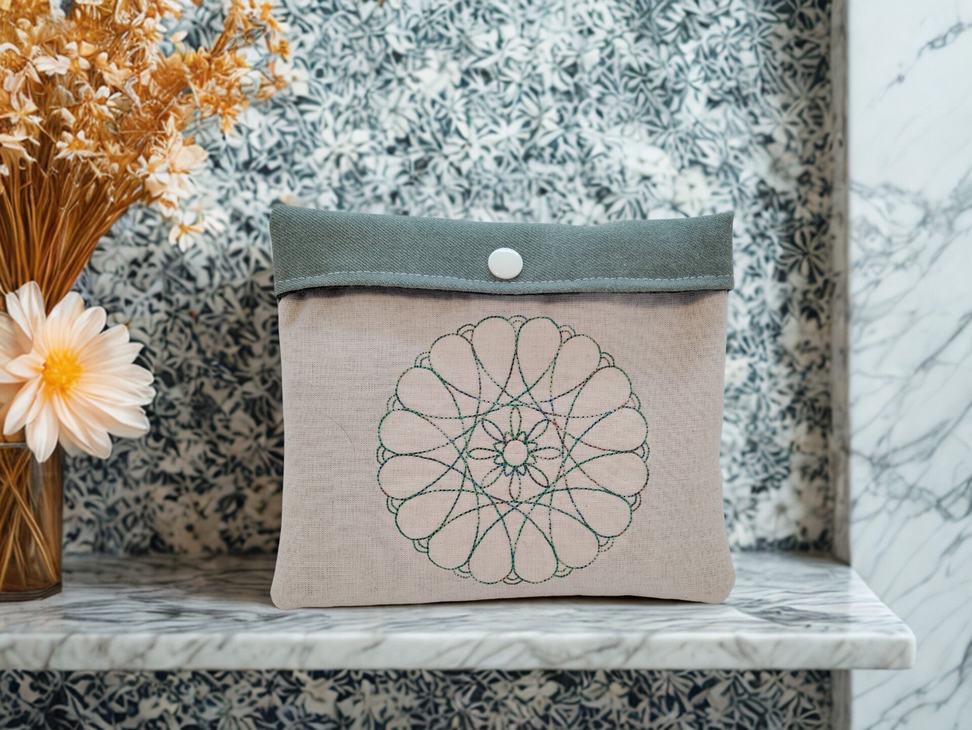 Reusable Mandala Cloth Set with Pouch