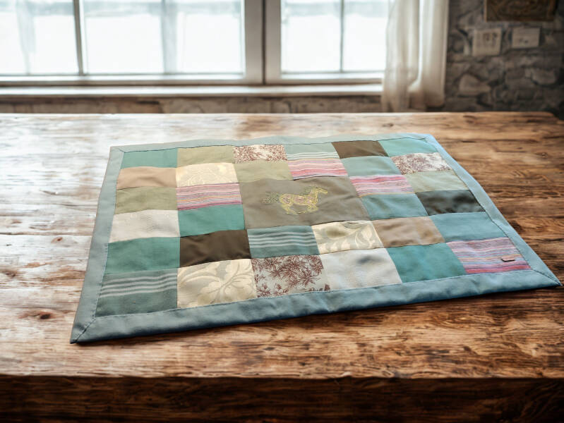 Horse Embroidery Reversible Kitchen Decor