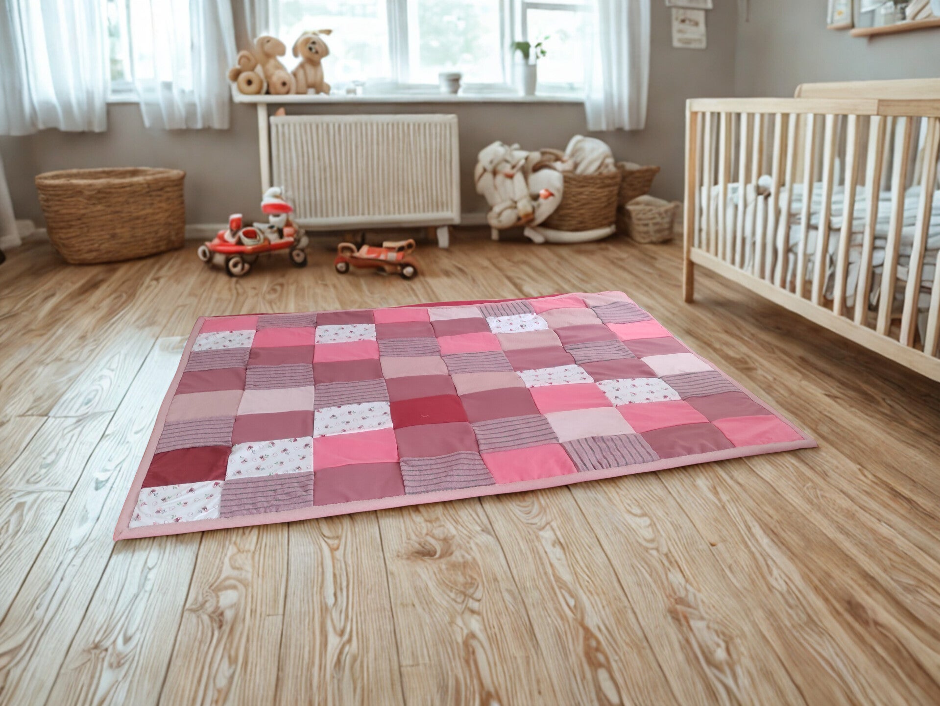 Ultra Soft Pink & Salmon Jersey Blanket