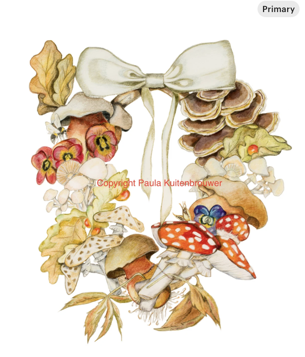 Autumn Fall Mushroom Garland