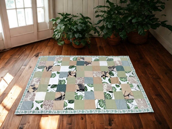 Botanical Quilt Throw