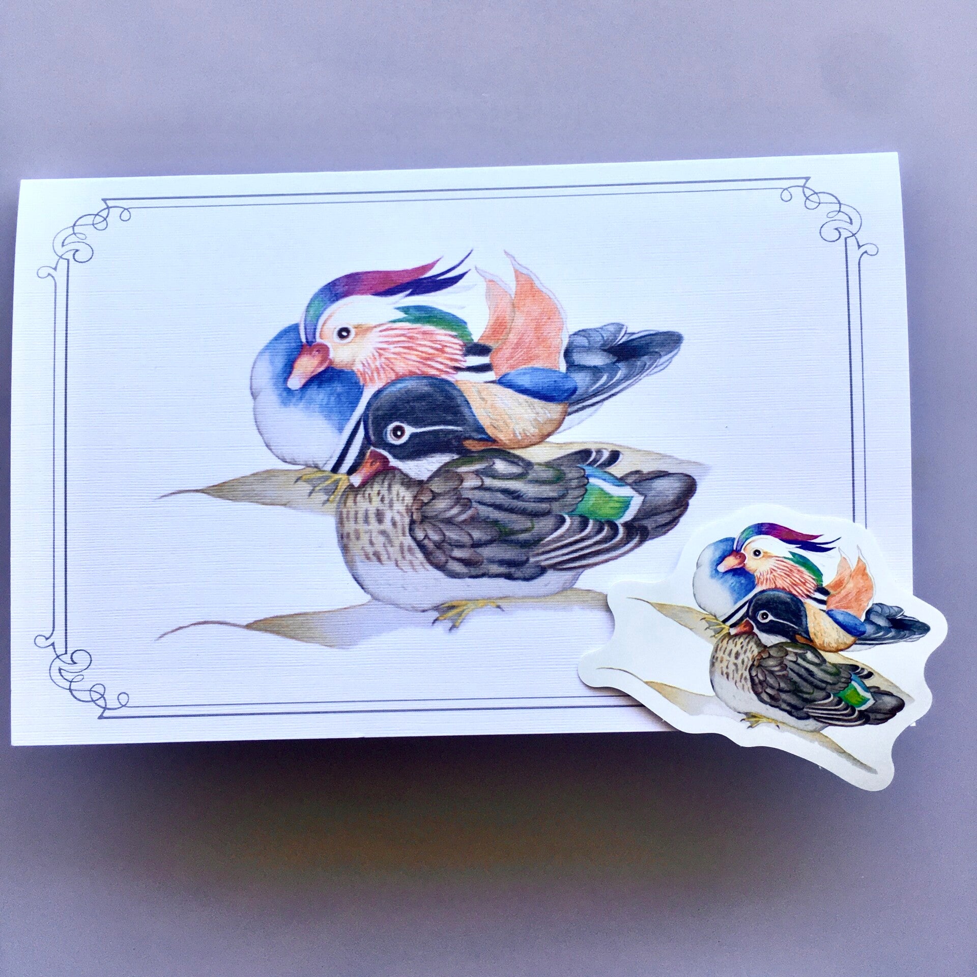 Love Wedding 4 Art Cards with Seal Stickers