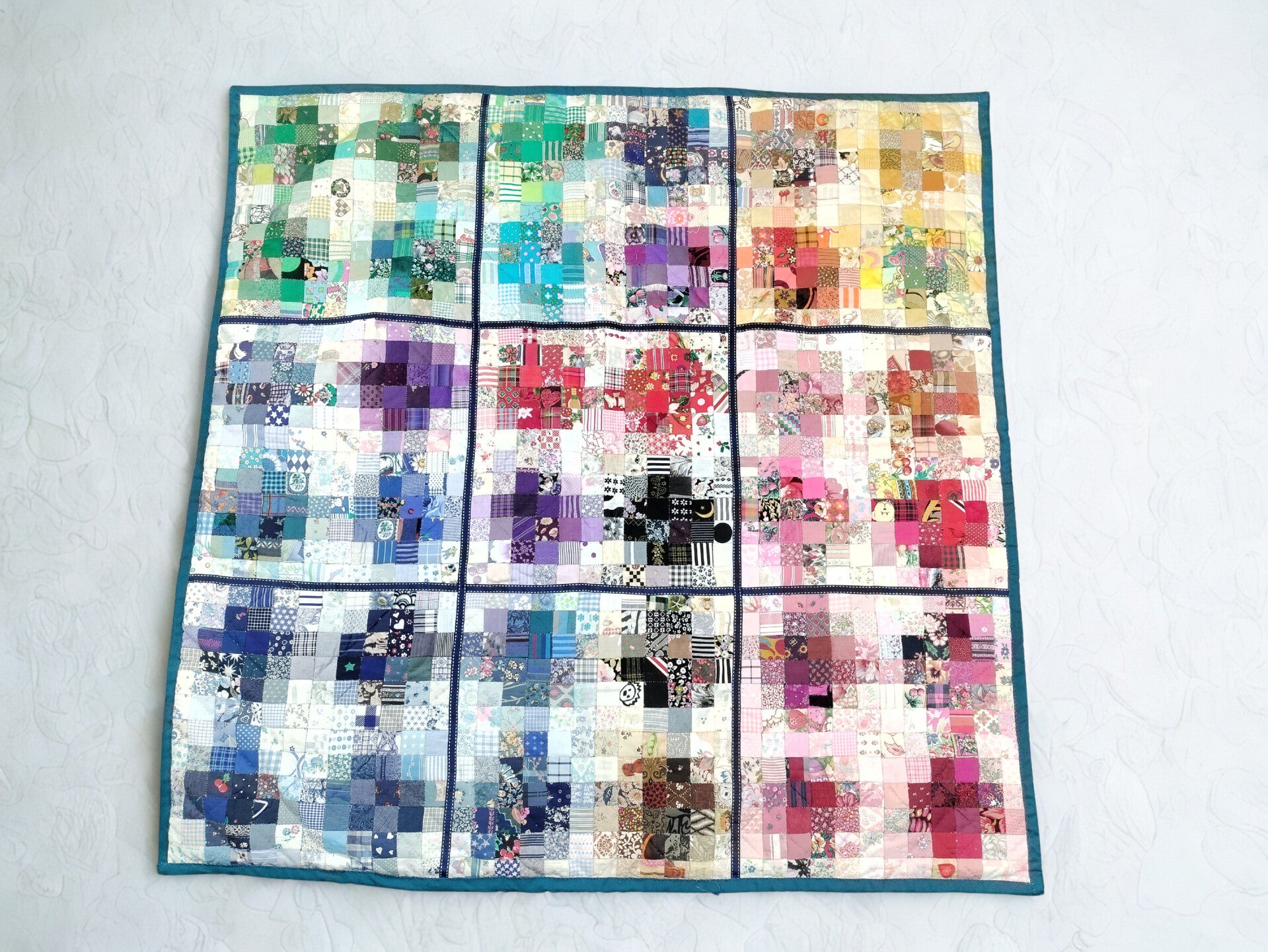 Rainbow Patchwork Play Mat Quilt