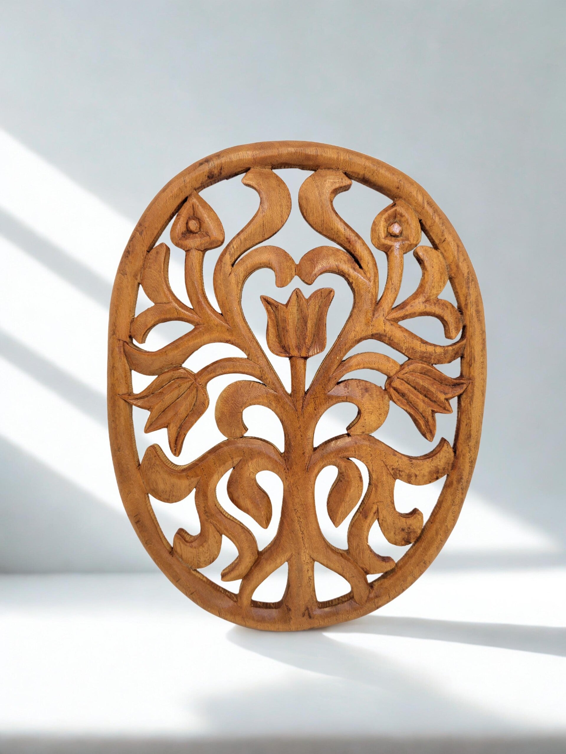 Walnut or Acacia Rustic Table Decor