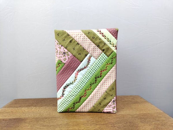 Quilted Book Cover with Silk Lining