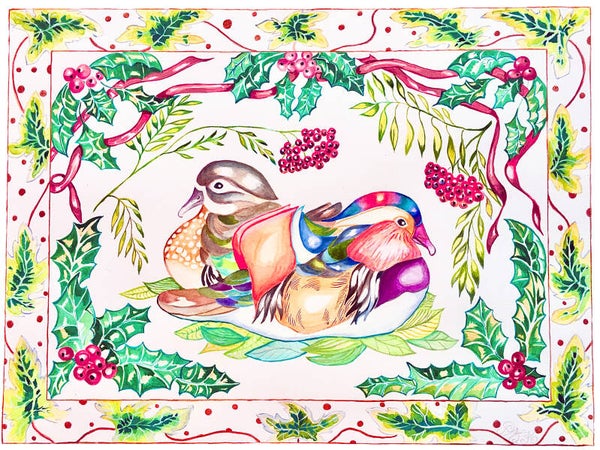 Midwinter Mandarin Ducks