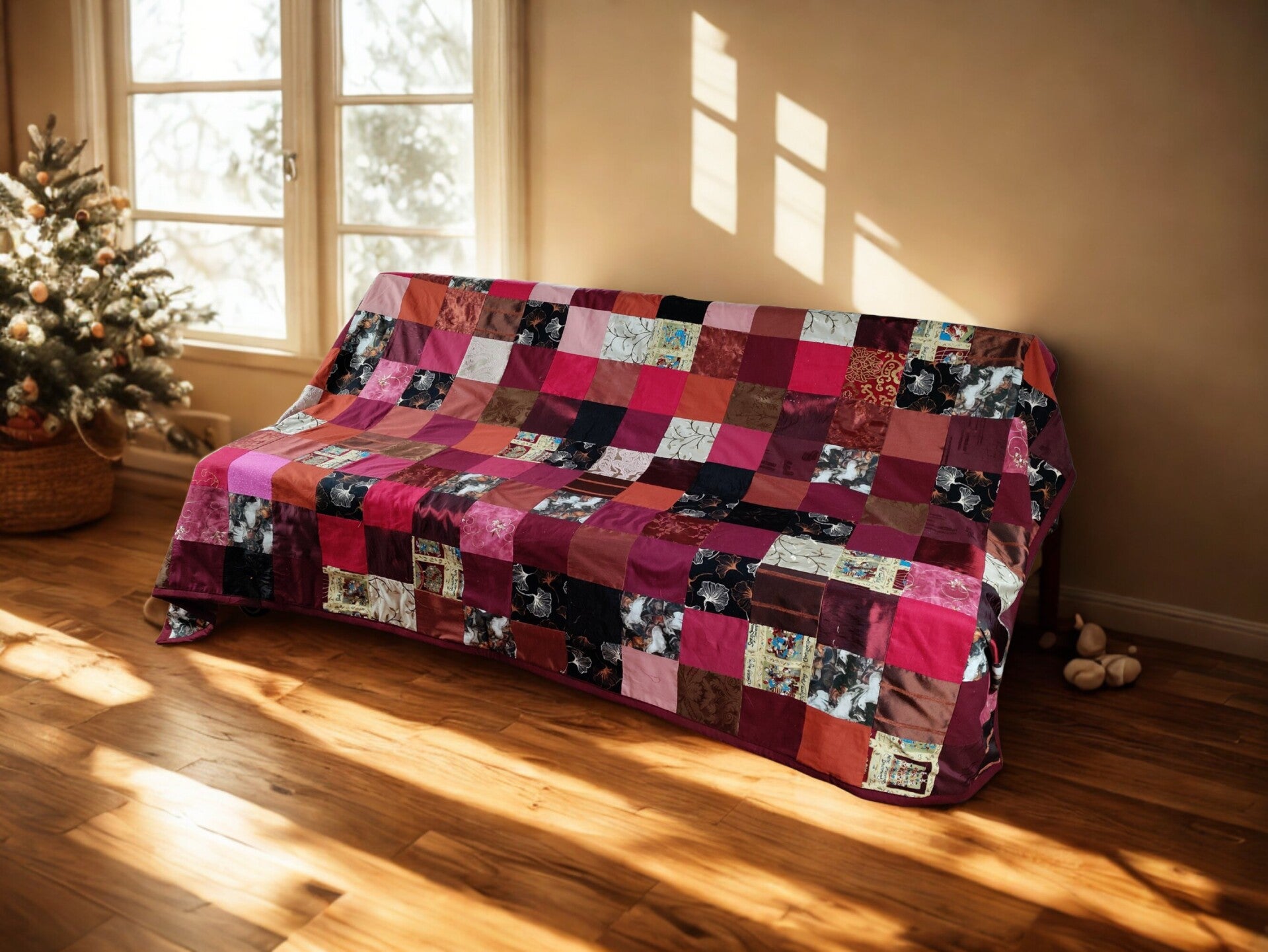 Patchwork Silk & Ginkgo Fabrics